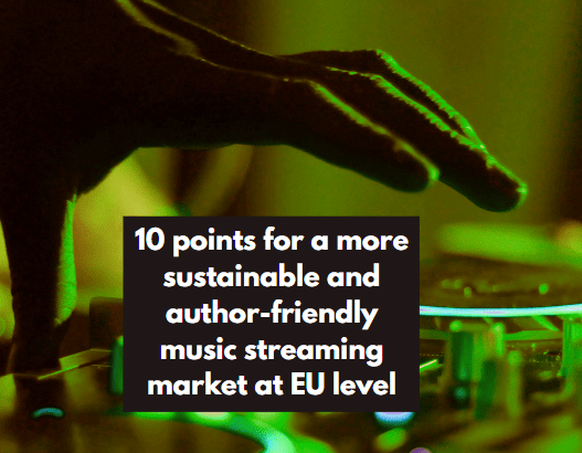 10 Points For A More Sustainable And Author Friendly Music Streaming Market At Eu Level